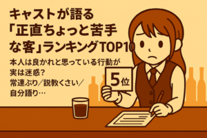 キャストが語る「正直ちょっと苦手な客」ランキング
