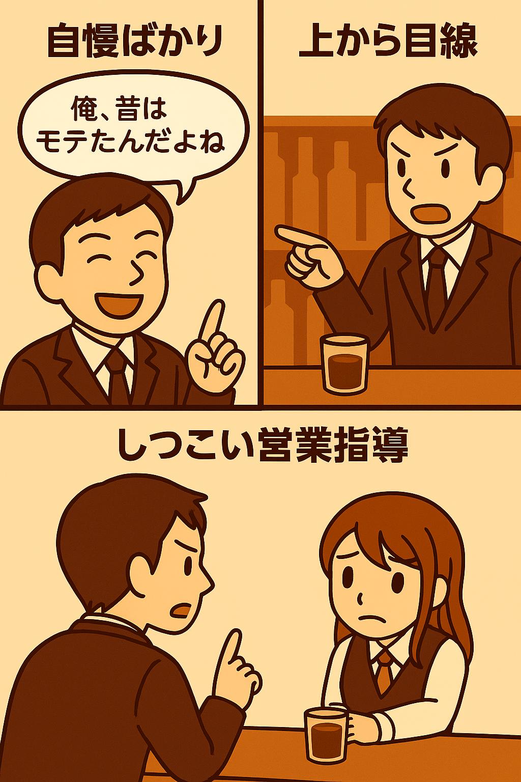 上から目線の客
